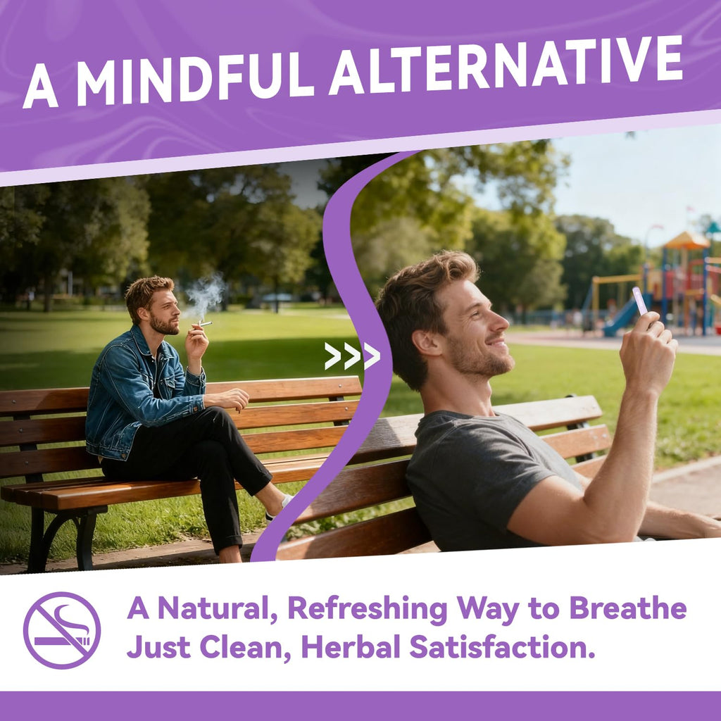 Herbal Diffuser Pen, Plant-Based - Ashwagandha, Lavender, L-Theanine, Lemon Balm, Vitamin B1 & B6, Supports a Calm Mood, Relaxed Feelings, 600 Uses