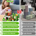 MUUHU 300PCS Magnetic Blocks - 0.8" Magnetic Building Blocks for Kids