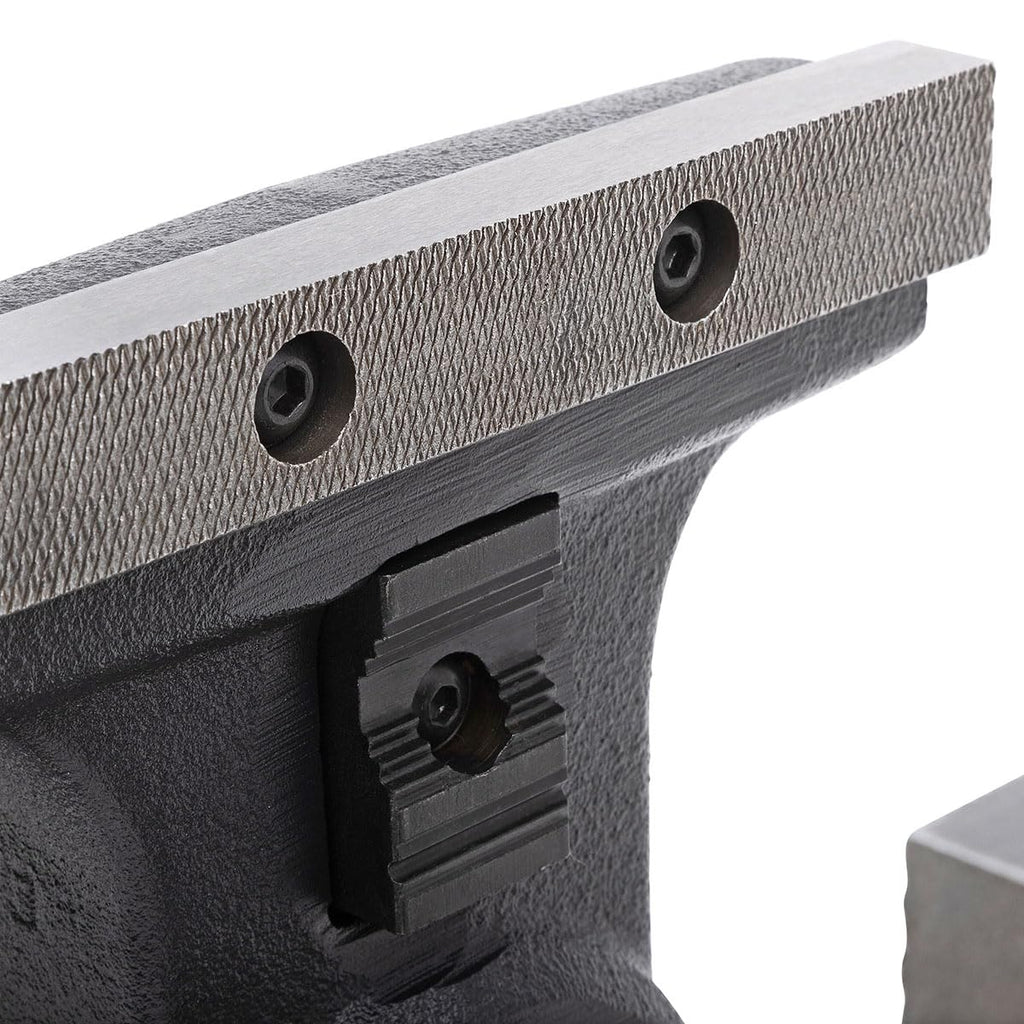 Yost HD650-C Heavy Duty 6-1/2 Inch Mechanics Work Bench Vise | Heavy Duty Woodworking & Metal Work Table with Secure Grip Swivel Base | 60,000 PSI Casting Iron Material with Extra-large Anvil Surface
