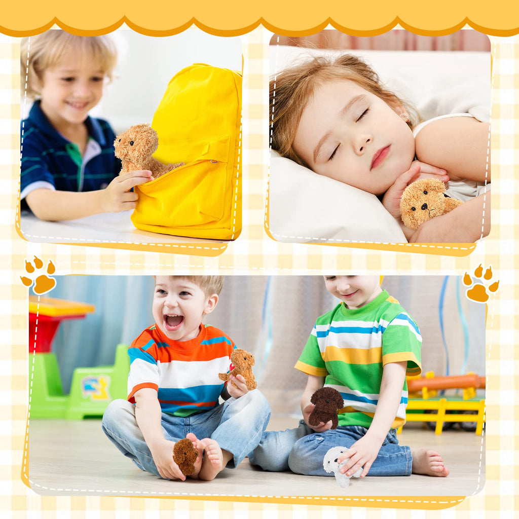 Sosation 20 Pcs Mini Dog Stuffed Animals Bulk, Adopt a Puppy Favors