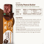 NuGo Slim 24ct Variety - Crunchy Peanut Butter 12 bars & Brownie Crunch 12 bars, 16g Protein, Keto Friendly, Gluten Free, 24 count