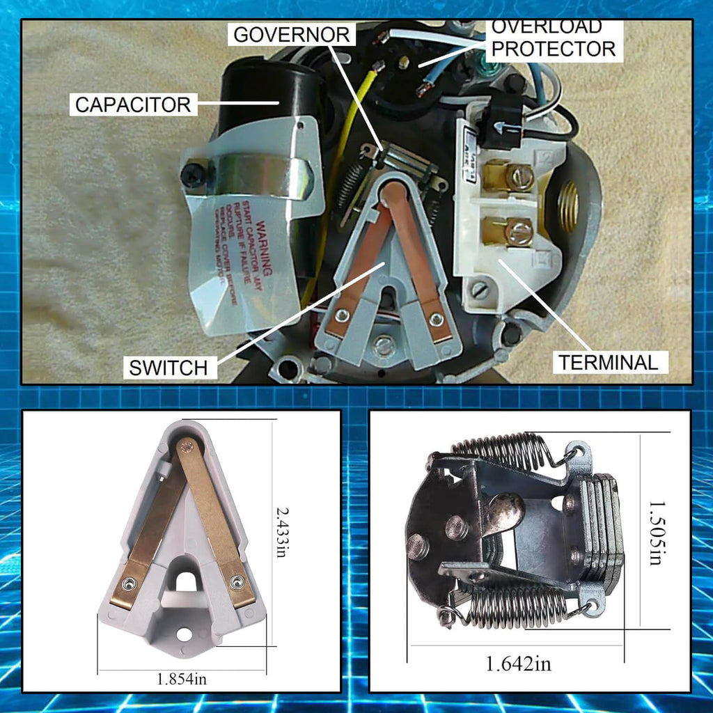 Single Speed Rotating Switch Part, Fit for A.O Smith Pumps,Stationary Switch Replace 629002-001,629002001,SAW-21-36