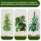 Moss Pole, 4 Pack 17Inch Monstera Plant Support for Climbing Plants Accessories Indoor -Stackable Moss Poles Plant Support Stakes -Coir Plant Pole Sticks for Potted Plants -Pothos, Tall Plant Trellis