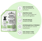 J.R. Watkins Foaming Hand Soap Refill, Moisturizing Foam Hand Wash, Formulated with Plant-Based Cleansers, Alcohol-Free, Cruelty-Free, Aloe & Green Tea, 28 fl oz, 2 Pack
