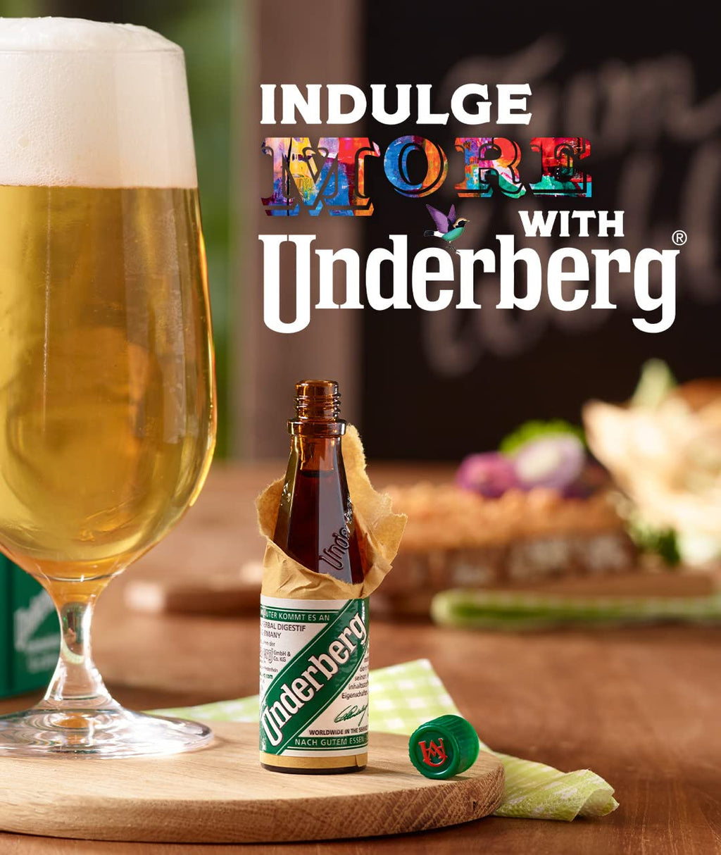 Full Case of Cardboard 12 Packs (120 Total) 120bottles liquid by Underberg