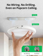 Bojim 4 Pack Rechargeable Motion Sensor Ceiling Light with Remote Wireless Magnetic LED Lights, Battery Operated Stick On Ceiling Shower Lights Renter Friendly for Closet Bedroom Hallway