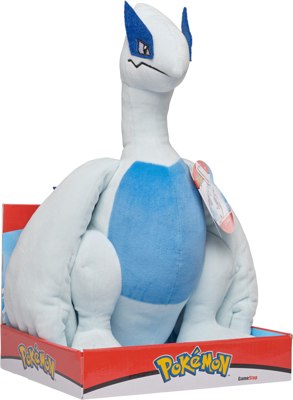 Pokemon 12" Large Lugia Plush - Officially Licensed - Diamond & Pearl Legendary Figure - Authentic Soft Stuffed Animal Toy - Holiday Christmas Stocking Stuffer Gift for Kids, Boys, Girls - 2+