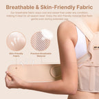 Fit Geno Posture Corrector for Women: Adjustable Lightweight Upper Back Brace for Neck Shoulder & Upper Back Pain Relief - Improve Posture Correct Hunchback Slouching Kyphosis Invisible Under Clothes (M/L Under Bust 32"-45")