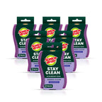Scotch-Brite Stay Clean Scrubber Pads, Non-Scratch Dish Sponges for Kitchen Cleaning, 12 Count, Rinses Clean, Odor-Resistant, Safe on Non-Stick Cookware, Pots, Pans, and Glassware