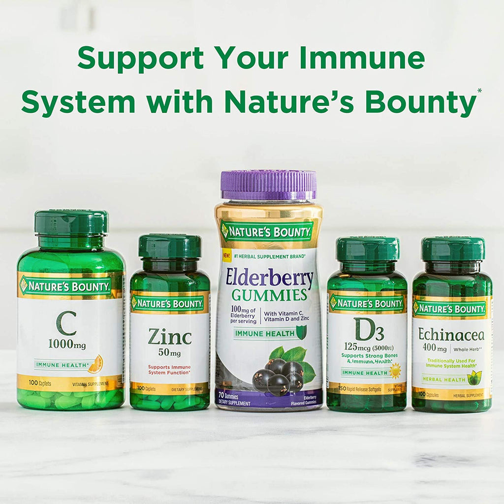 Nature's Bounty Vitamin C + Zinc, Vitamin Supplement, Supports Immune Health, 60 mg, 60 Tablets (Pack of 3)