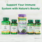 Nature's Bounty Vitamin C + Zinc, Vitamin Supplement, Supports Immune Health, 60 mg, 60 Tablets (Pack of 3)