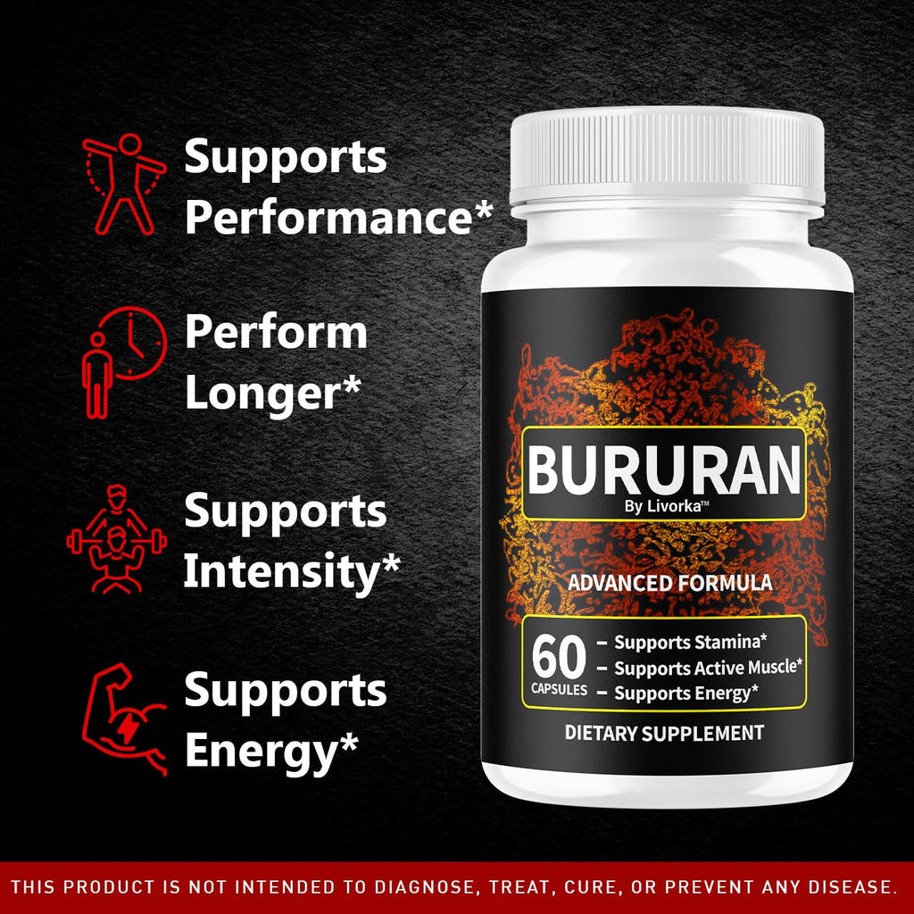 (2 Pack) Bururan Capsules - Official Bururan Advanced Pills for Men Support - Maximum Strength, All Natural Bururan Premium Supplement for Overall Health & Wellness Reviews, 120 Capsules for 2 Months