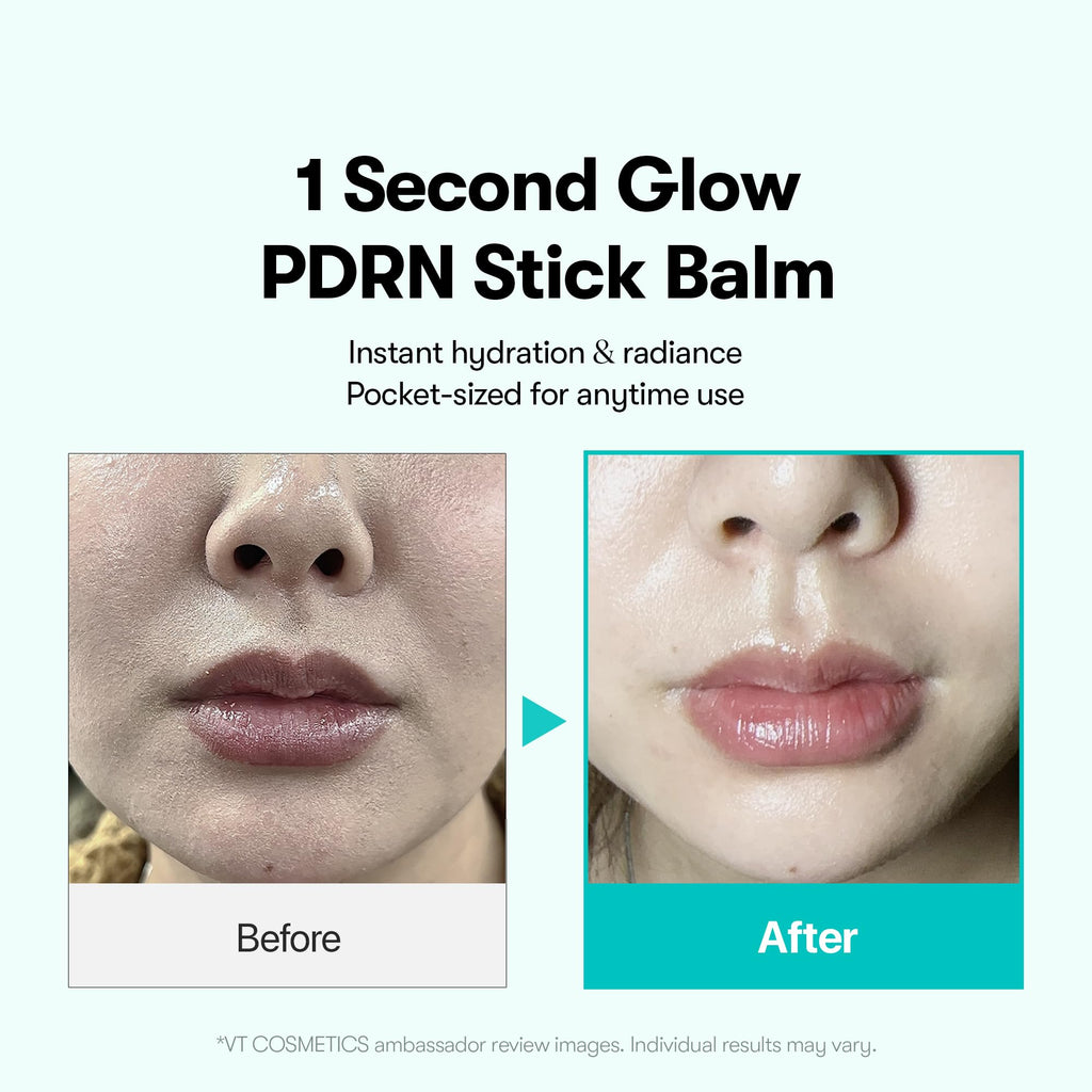 VT COSMETICS PDRN Essence Stick Balm, PDRN Collagen Multi Wrinkle Stick, All-in-One Eye & Neck Treatment, Glow Makeup Base & Face Treatment Balm, Plumping, Fine Lines (0.33 oz.)