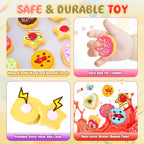 Slice and Bake Wooden Cookie Play Food Set for Kids Kitchen - Toy Food