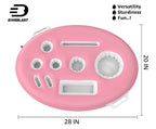 DIVEBLAST: Pink Floating Table for Pool - Hot Tub Accessories for Adults - Holds Up to 50 LBS - Pool Stuff for Mom, Cool and Unique Drink Floaties