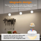 SCOPOW 1PC Rechargeable Light Bulbs with Remote Control Timer and 3 Color Temperature Rechargeable Battery Operated Light Bulb (5W+E26+3Colors+1PC)