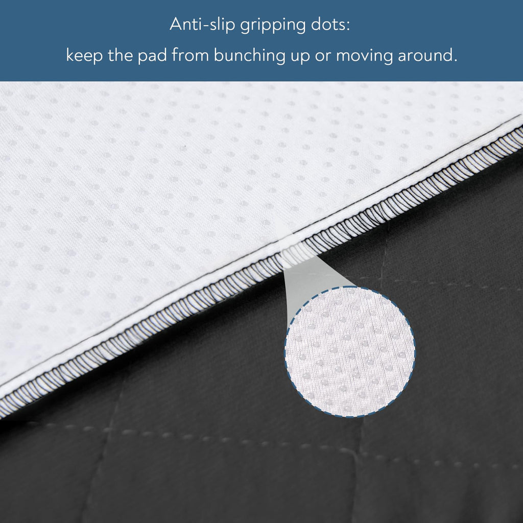 Waterproof Chair Pads for Incontinence, 4 Pack Reusable Seat Protector Pads 22" x 21", Washable Chair Protector Seat Cover, Non-Slip Absorbent Incontinence Pad for Bed, Wheelchair, Kid & Pet - Black