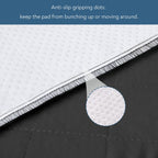 Waterproof Chair Pads for Incontinence, 4 Pack Reusable Seat Protector Pads 22" x 21", Washable Chair Protector Seat Cover, Non-Slip Absorbent Incontinence Pad for Bed, Wheelchair, Kid & Pet - Black