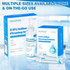 0.9% Saline Cleaning Solution, Normal Solution, Ready-to-Use for Daily Cleaning, Household Use, 15ml Each, 20 per Box, 300ml /10.56 FL OZ