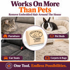SleekEZ Cat Brush for Shedding - Deshedding Brush for Cats - Patented Grooming Tool for Removing Loose Fur, Undercoat & Hair - Made in USA - Works on Short, Medium & Long Coats