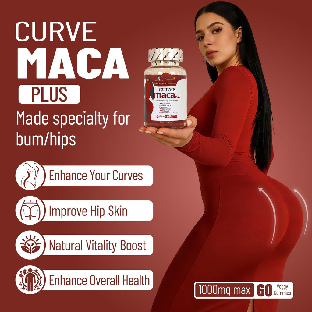 Wins Town Maca Plus Gummies, Glute Boost for Women, 60 Ct