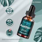 Audifort Tinnitus Drops, Official Audifort Tinnitus Relief for Ringing Ears, Advanced Ear Health Support Supplement Liquid Drops All Natural for Healthy Ringing Ear, Audi Fort Dropper Reviews (2 Pack)
