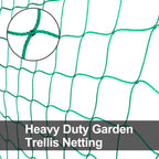 HOECMRHP Trellis Netting, Heavy-Duty Garden Grow Netting for Climbing Plants, Outdoor Indoor Net for Cucumber, Tomatoes, Beans, Clematis, Fruits & Vegetables, Climbing Vining Plants (24.6' x 6.6'Ft)