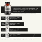Organic Astaxanthin 12mg Plus Turmeric 1500mg, Black Pepper Extract, High Absorption, Eye, Heart, Skin, Joint, Vegan, Gluten-Free, Non-GMO, Double Antioxidant, Turmeric Curcumin Supplement, 30-Days