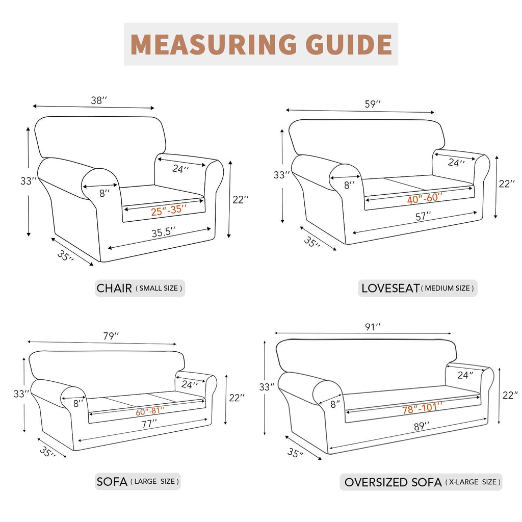 Easy-Going 100% Waterproof Couch Cover, Dual Waterproof Sofa Cover, Stretch Jacquard Sofa Slipcover, Leakproof Furniture Protector for Kids, Pets, Dog and Cat (Sofa, Christmas Red)