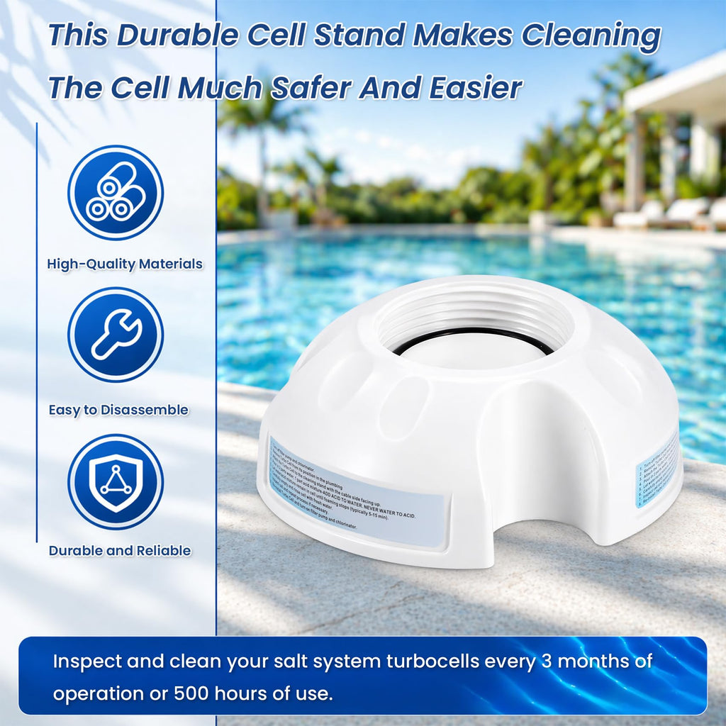 Salt Cell Cleaner - Fits for Hayward Salt Cell Cleaning Stand, Built-in O-Ring, Leak-Proof Design
