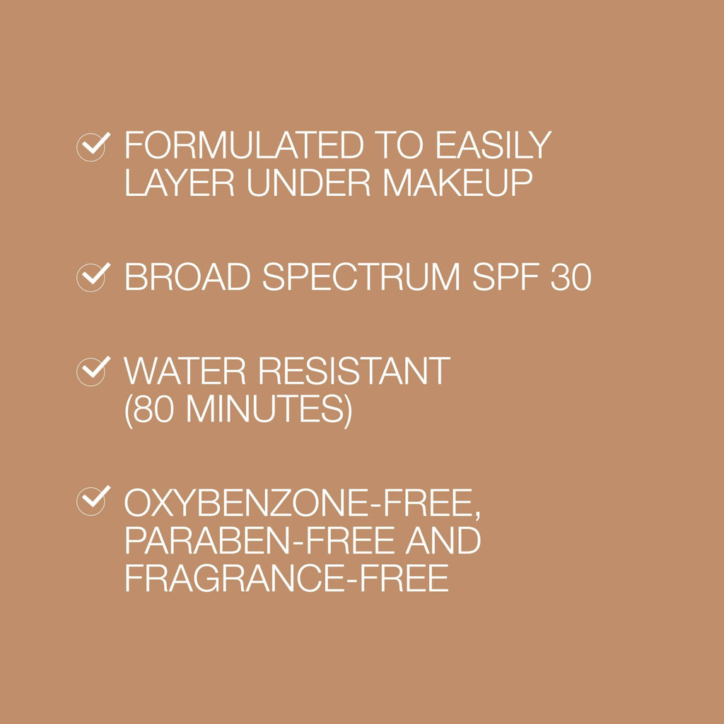 Neutrogena Purescreen+ Tinted Sunscreen for Face with SPF 30, Broad Spectrum Mineral Sunscreen with Zinc Oxide and Vitamin E, Water Resistant, Fragrance Free, Medium, 1.1 fl oz