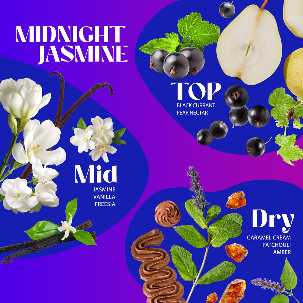 Sttes Perfume 706# (MIDNIGHT JASMINE) ��� Eau De Parfum 100ml (3.4 fl oz) ��� Black Currant, Jasmine, Vanilla