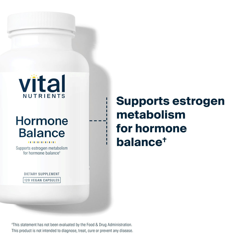 Vital Nutrients Hormone Balance - Vegan DIM Supplement with Flax Lignans to Promote Healthy Hormone Support* - Diindolylmethane for Women and Men - Dairy and Soy Free - Non-GMO - 120 Capsules