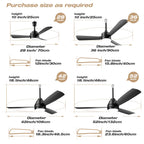 PBLALA Ceiling Fans with Lights,36.5" Plug in Ceiling Fan Light,Gazebo Fan Light,LED Fan Light Hanging with Hook,Hook Type Fan,45W,3000-6500k,Remote Control,Portable Fan for Patios,Pergola
