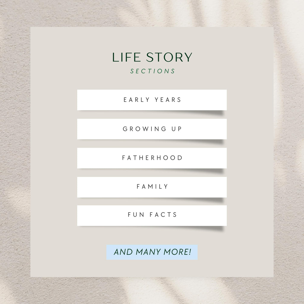 Dad's Story Journal (Hardcover with Case): A Meaningful Keepsake for a Father to Share His Life Journey and Memories, Includes 250+ Prompt Questions, Sentimental Gifts Idea