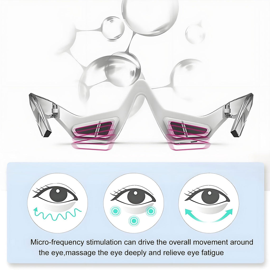 Revitalise Eyes Red Light Therapy Glasses,Microcurrent Eye Beauty Device Botanique Paris under Eye Device Revital Eyes Bag Remover for Reduce Dark Circles Puffiness Wrinkles Relax Eye Strain