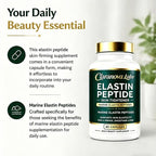 Xjrwac Claranova Elastin Peptides, Marine Elastin Peptide Skin Tightening Formula, 60 Capsules (3Pack)
