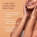 Sunless Tanning Lotion Dark Tones | Indoor Self-Tanner | Dark Tanning | Body Tanning Lotion | Sun Kiss Glow | Self-Tanning Lotion with Bronzer | Just Nutritive | 8 Oz