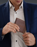 Swallowmall Mens Wallet Rfid Blocking Leather Wallet for Men Bifold Wallets