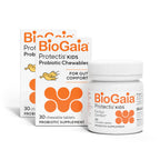 BioGaia Protectis Chewable Tablets for Toddlers, Kids, and Teens Occasional Stomach Pain, Constipation, Diarrhea, and Regularity, 30 Tablets, 2 Pack