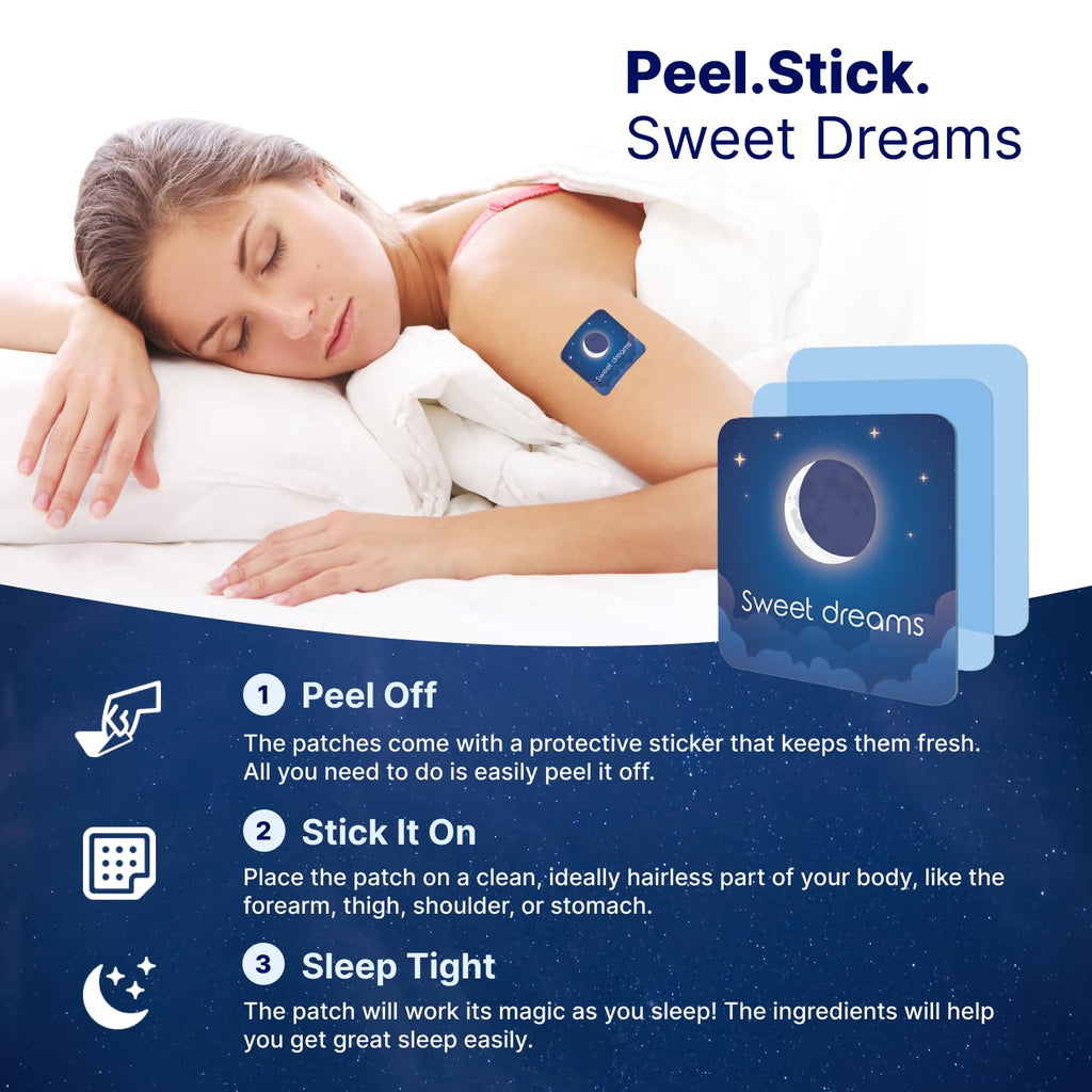 Wellamoon Original Sleep Patches for Adults Extra Strength | Easy-to-Apply Sleep Patch with Melatonin & Valerian | Relax & Wake Up Refreshed | Long-Lasting Night Comfort for Men & Women | 28 Patches