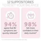 Bacterial Vaginosis Treatment For Women | Boric Acid Suppositories For Women | Natural Homeopathic for Odor, Itching, Discharge, BV, and Vaginal Microbiota Imbalance | 12 Vaginal Suppositories