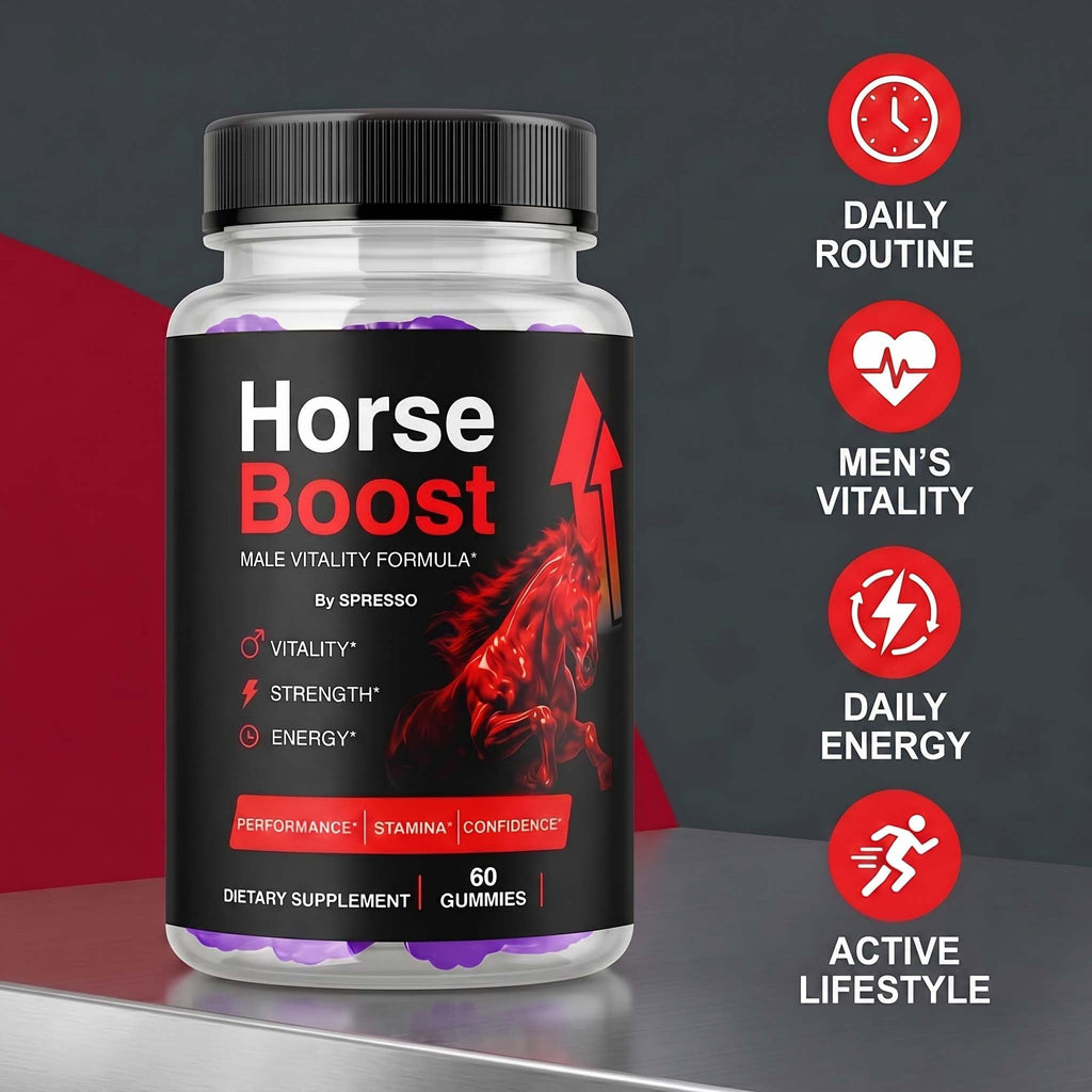 (1 Pack) Horse Boost Gummies - Official HorseBoost Supplement Gummys with Premium Ingredients, Advanced Formula Support for Overall Health & Wellness Reviews (60 Gummies)