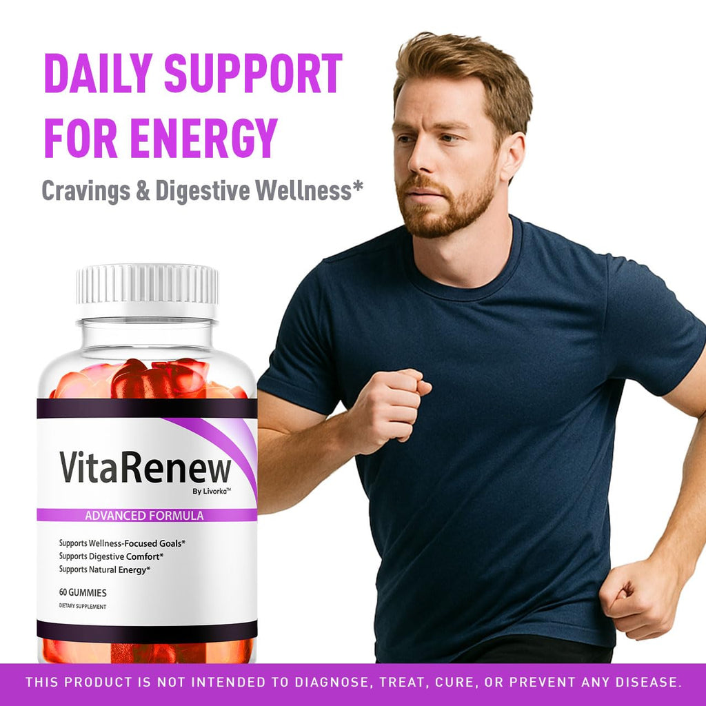 (3 Pack) VitaRenew Gummies - Original VitaRenew Advanced 1050MG Formula - Maximum Strength, Supplement Gummy Official Formula Vita Renew All Natural Overall Wellness Support, 180 Gummies for 3 Months