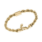Armani Exchange Men's Gold-Tone Stainless Steel Chain Bracelet (Model: AXG0124710)
