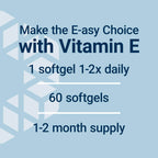 Life Extension Gamma E Mixed Tocopherols & Tocotrienols – Complete Vitamin E Spectrum, Antioxidant Protection – Non-GMO, Gluten-Free – 60 Softgels