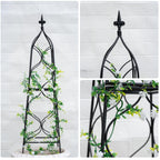 GOOOXIM Metal Obelisk Trellis - 38.3"" Climbing Support for Vines & Roses