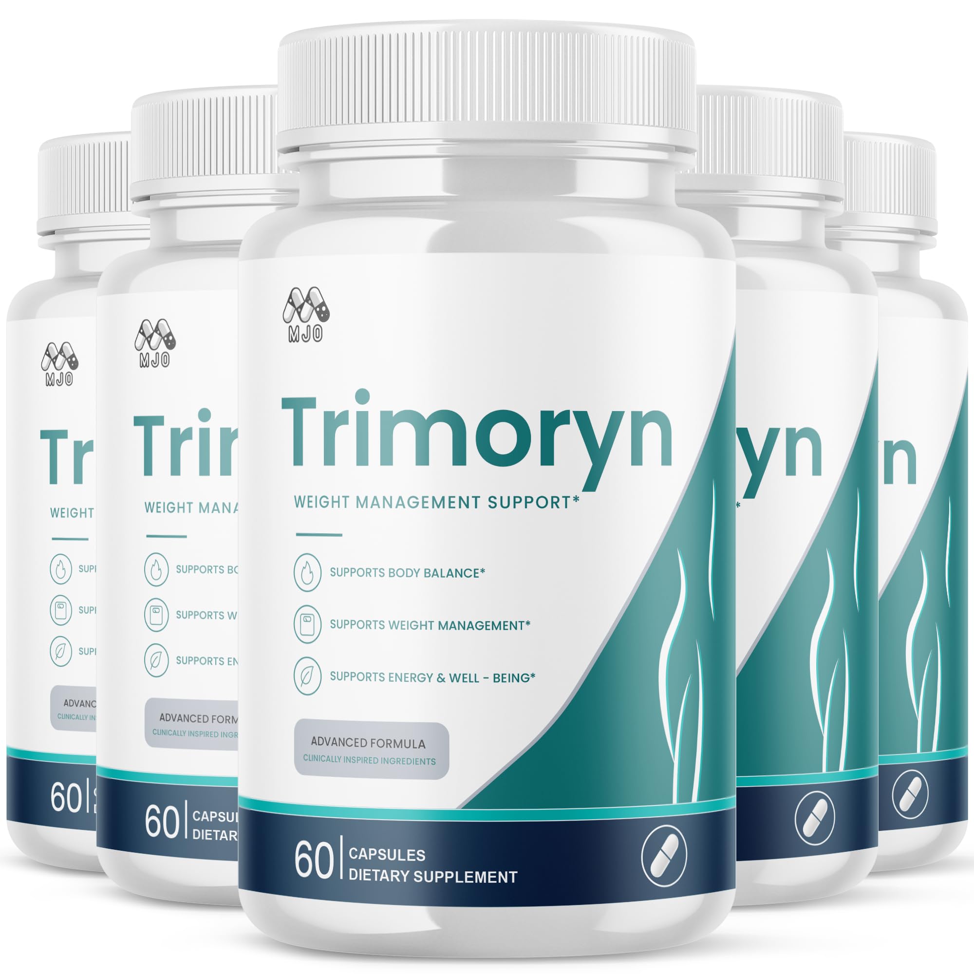 (5 Pack) Trimoryn Capsules, Official Trimoryn Pills with All Natural Ingredients, Advanced Trimorin Wellness Support Supplement, Max Strength Healthy Lifestyle Vitamins for Women & Men (300 Capsules)