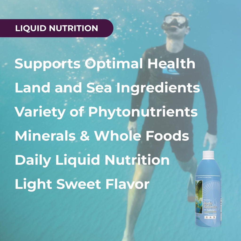 Life Force Youngevity Body Balance Land & Sea Plant Based Nutrition - Sea Vegetables, Kelp, Nori, Honey, Aloe Vera, and More - 75+ Nutrients w/Vitamins, Minerals, Amino Acids - (32 Fl Oz) (1)