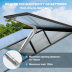 Buycitky Auto Roof Vent Opener 2PCS Greenhouse Automatic Vent Window Opener Greenhouse Accessories Solar Heat Sensitive Auto Vent Kit Gardening Tools Greenhouses Supplies Single Spring Lifts 15 Lbs